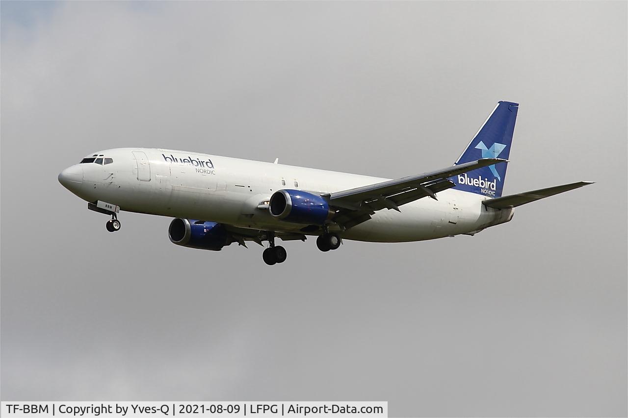 TF-BBM, 1994 Boeing 737-4Q8(SF) C/N 25376, Boeing 737-4Q8(SF), On final rwy 26L, Roissy Charles De Gaulle airport (LFPG-CDG)