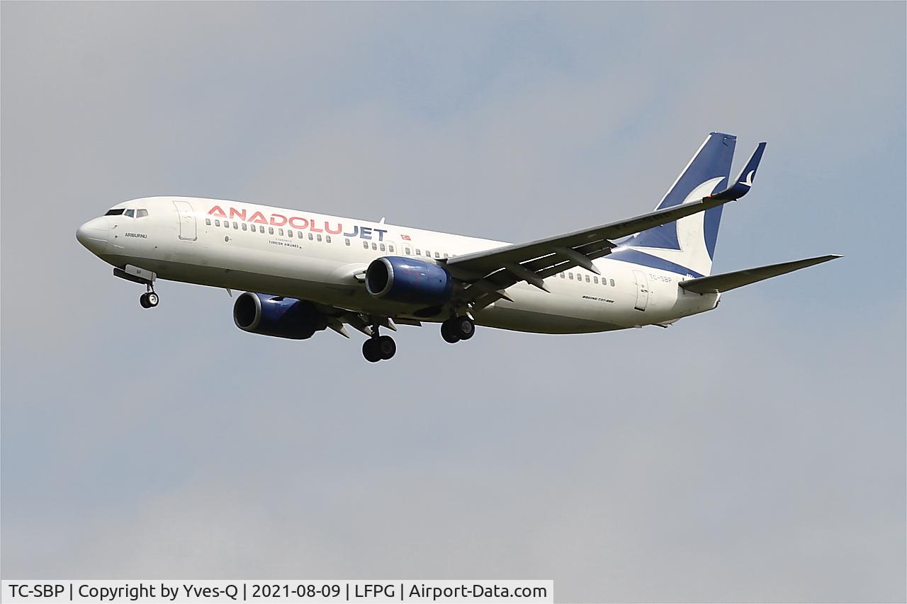 TC-SBP, 2006 Boeing 737-86N C/N 32672, Boeing 737-86N, On final rwy 26L, Roissy Charles De Gaulle airport (LFPG-CDG)
