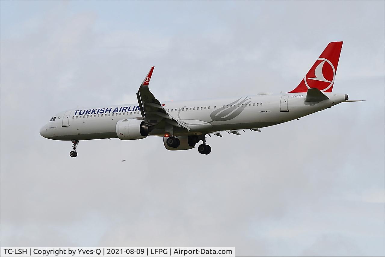 TC-LSH, 2019 Airbus A321-271NX C/N 8919, Airbus A321-271NX, On final rwy 26L, Roissy Charles De Gaulle airport (LFPG-CDG)