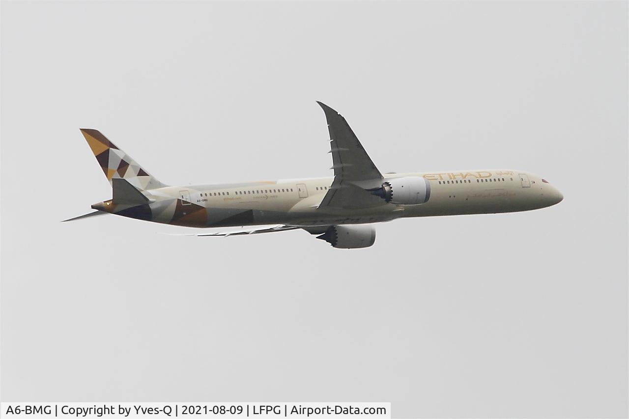 A6-BMG, 2019 Boeing 787-10 Dreamliner Dreamliner C/N 60763, Boeing 787-10 Dreamliner, Climbing from rwy 08R, Roissy Charles De Gaulle airport (LFPG-CDG)