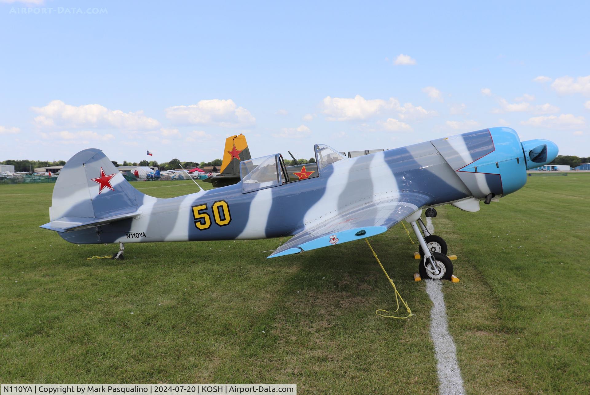 N110YA, 1986 Yakovlev Yak-50 C/N 863110, Yak-50