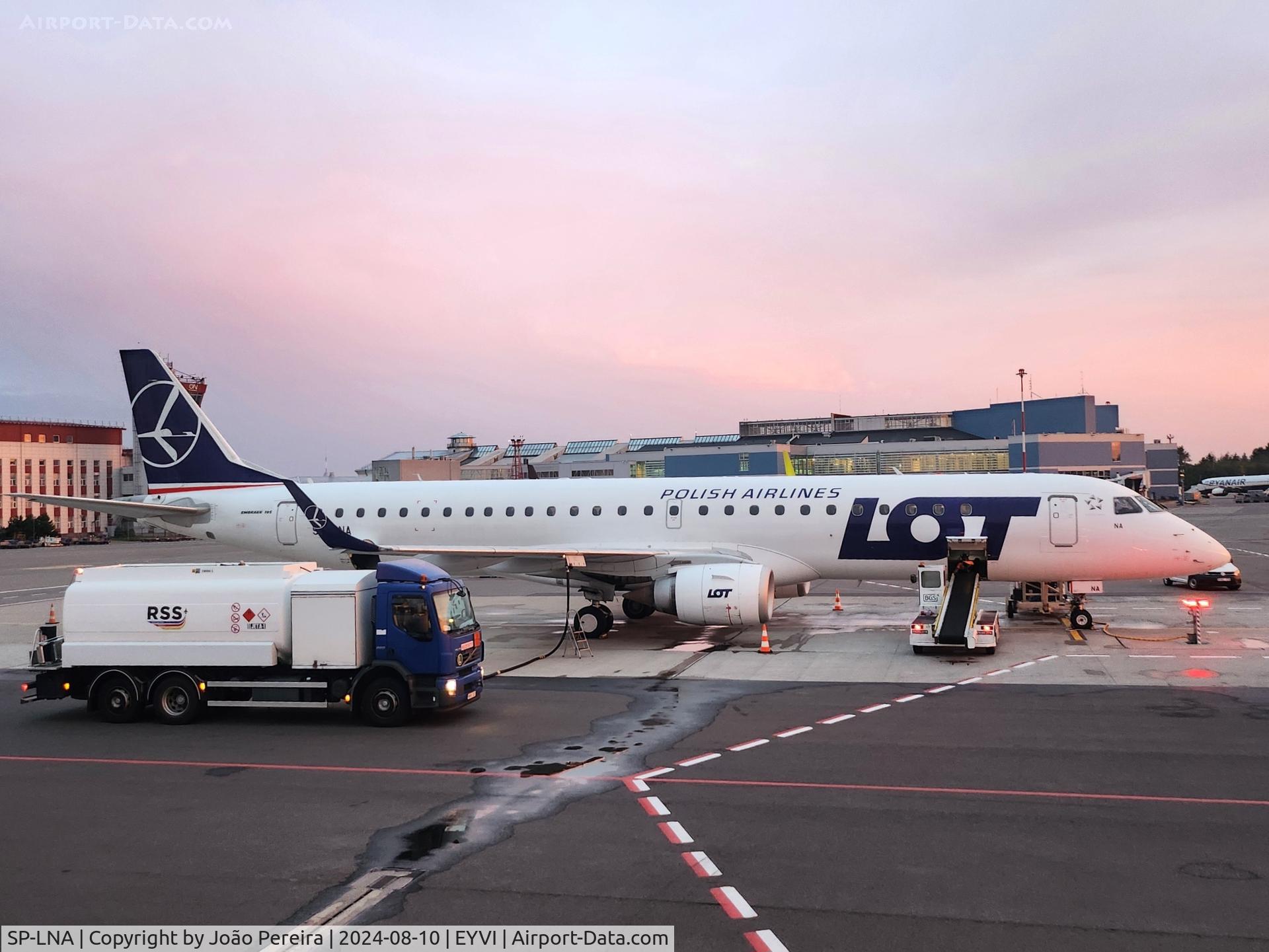 SP-LNA, 2011 Embraer 195LR (ERJ-190-200LR) C/N 19000415, LOT E195LR at VNO (EYVI)
