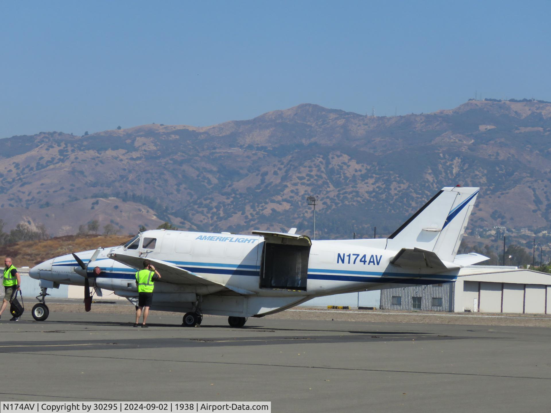 N174AV, 1981 Beech C99 Airliner C/N U-174, Parked