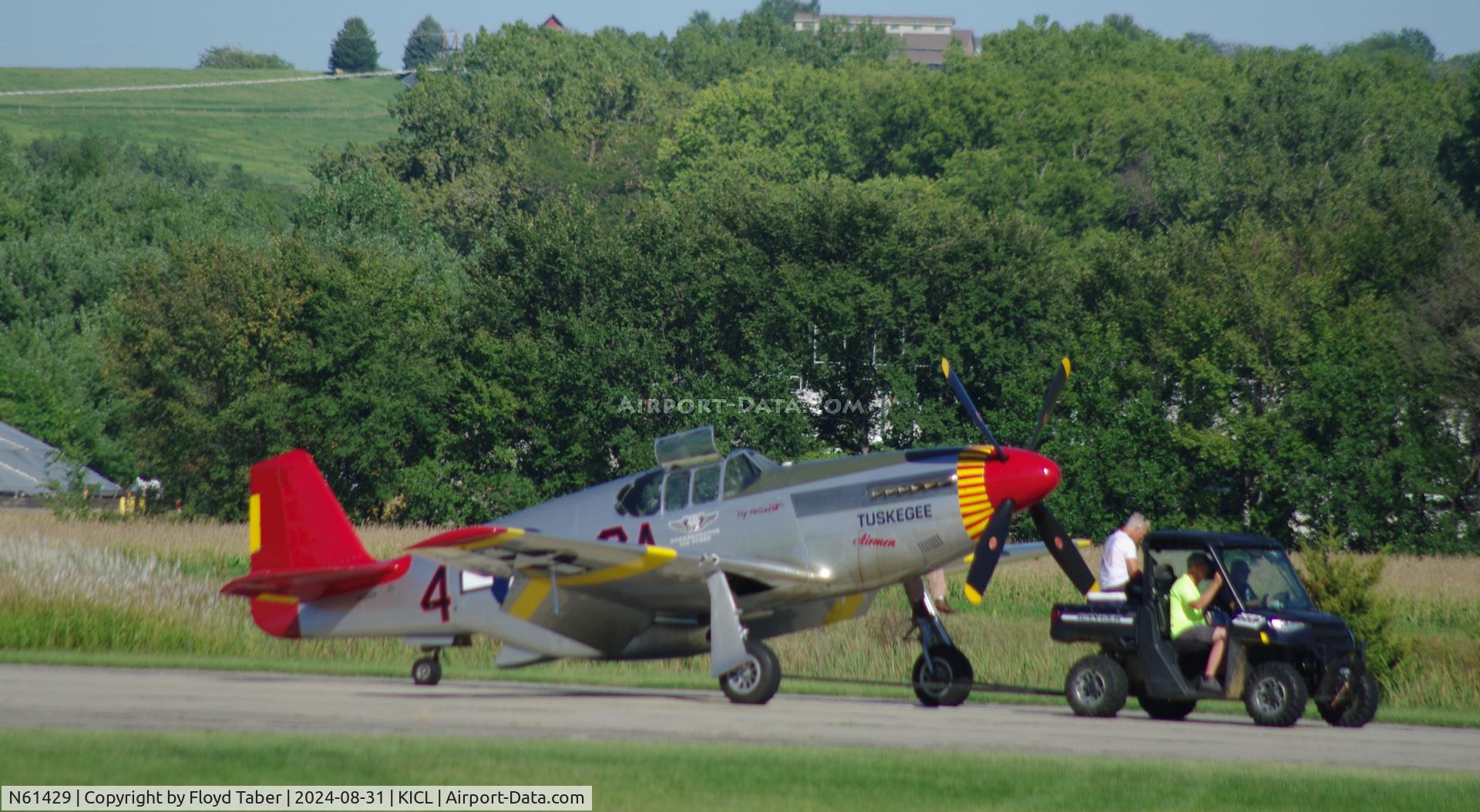 N61429, 1942 North American P-51C Mustang C/N 103-26199, Fly Iowa 2024 Clarinda Iowa