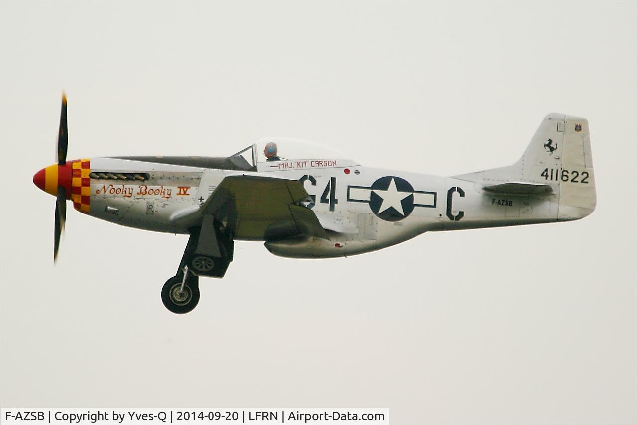 F-AZSB, 1944 North American P-51D Mustang C/N 122-40967, North American P-51D Mustang, On display, Rennes-St Jacques airport (LFRN-RNS)