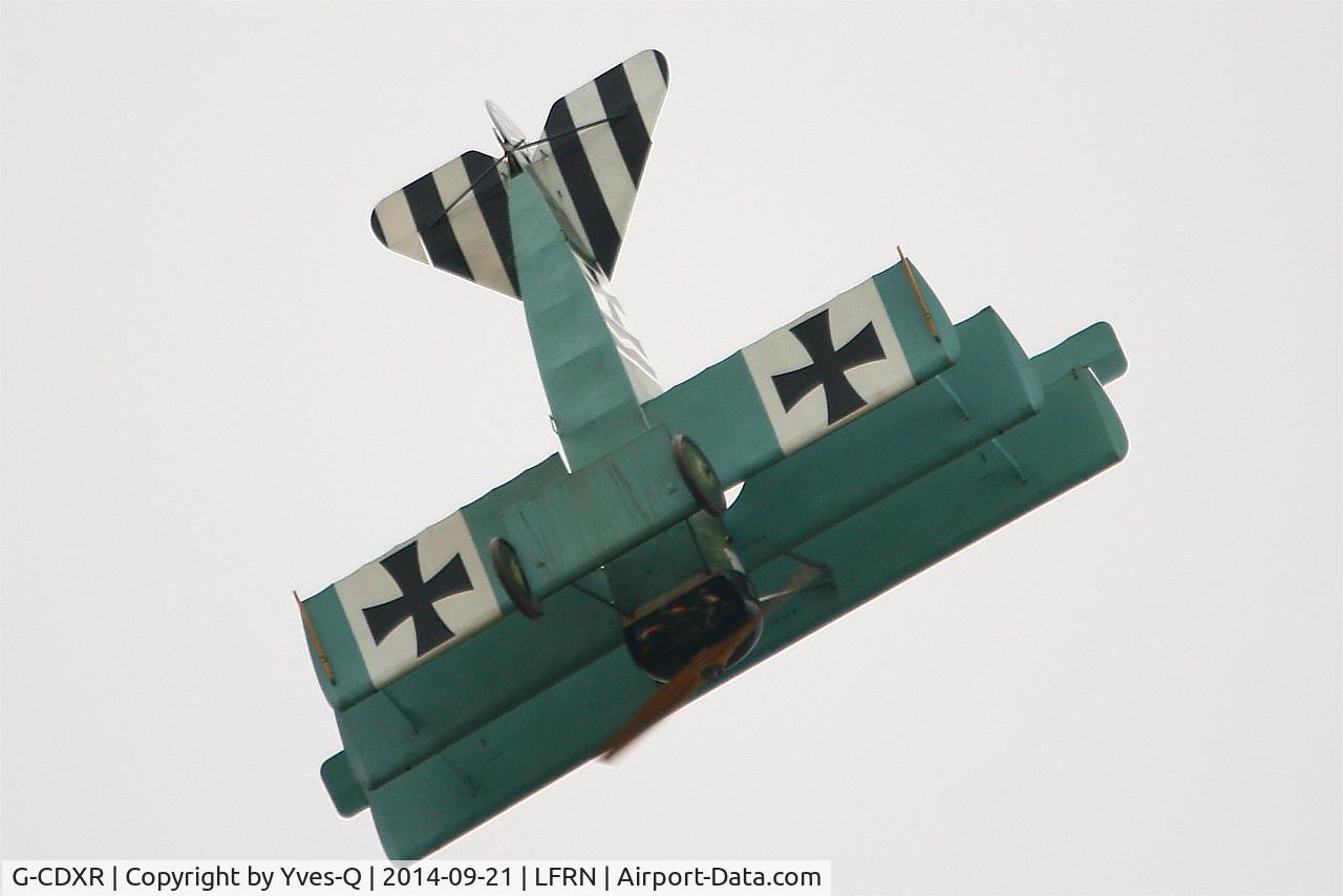G-CDXR, 2006 Fokker Dr.1 Triplane Replica C/N PFA 238-14043, Fokker DR-1 Replica, On display, Rennes-St Jacques airport (LFRN-RNS)
