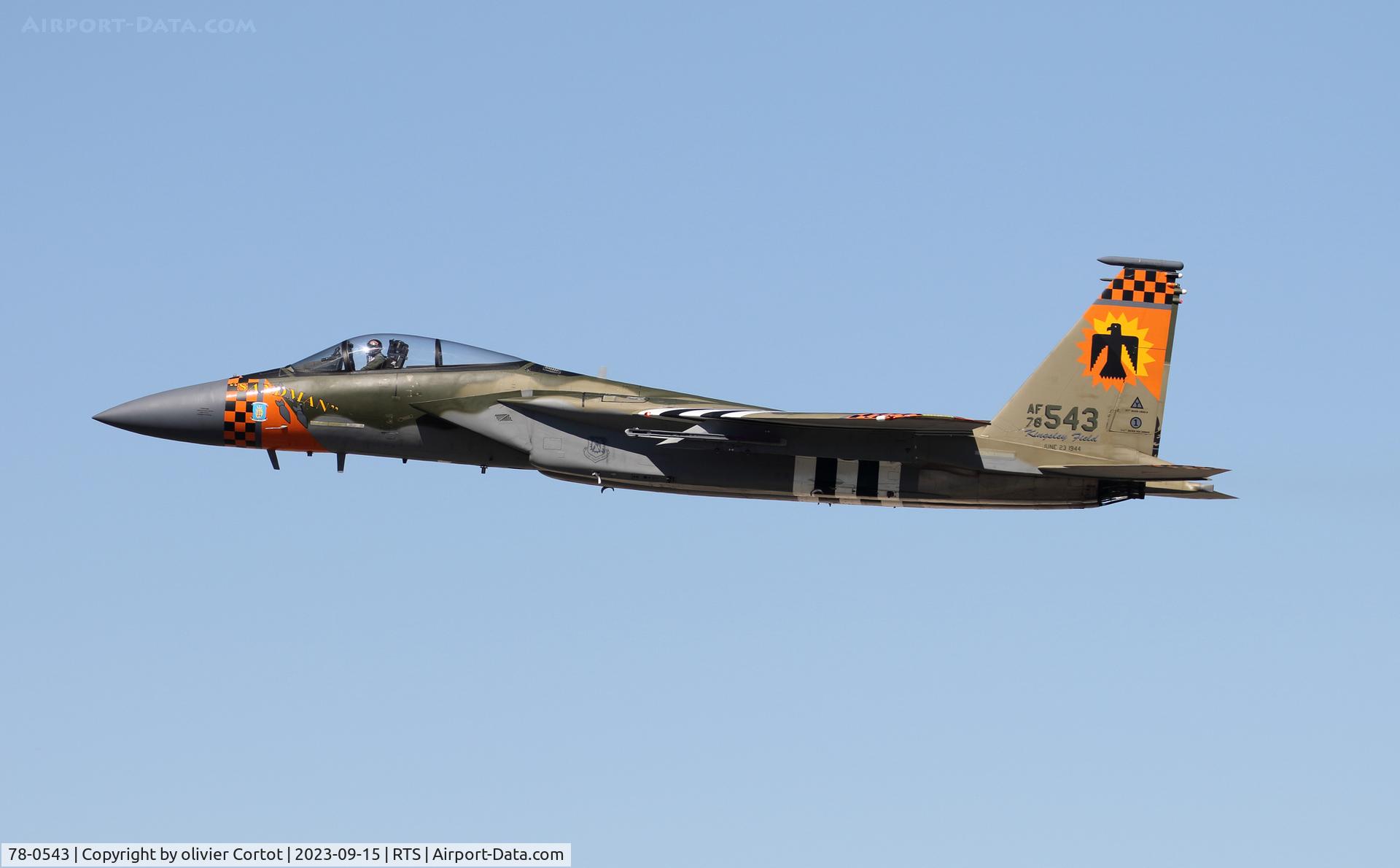78-0543, 1978 McDonnell Douglas F-15C Eagle C/N 0534/C076, 2023 Reno air races