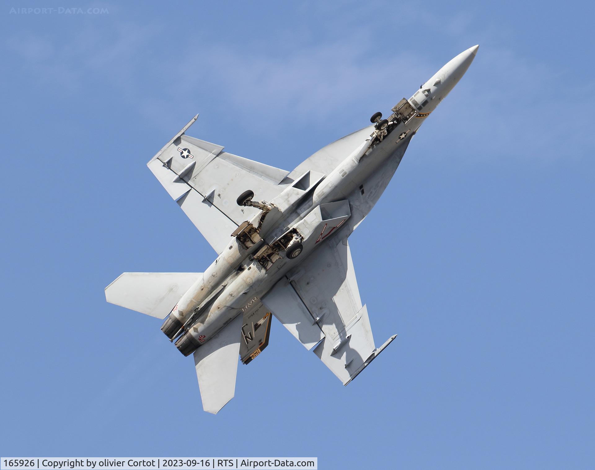 165926, Boeing F/A-18F Super Hornet C/N F072, 2023 Reno air races