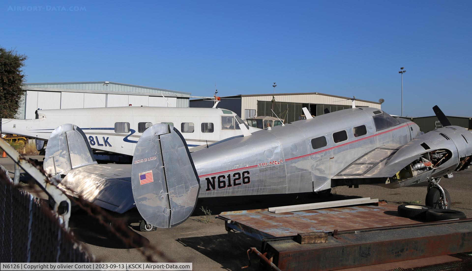 N6126, 1952 Beech 3N Expeditor C/N CA-73, sep 2023