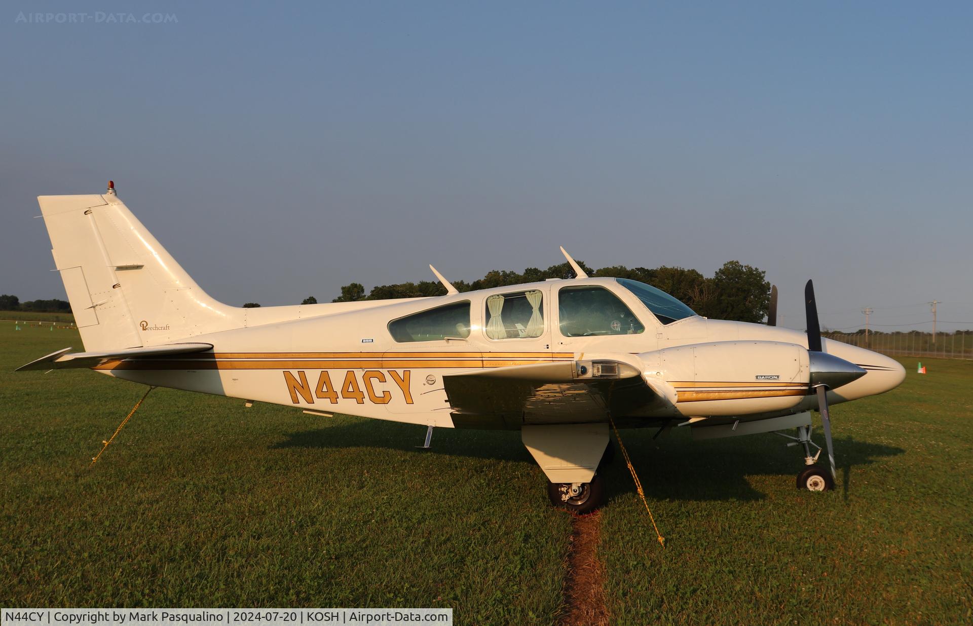N44CY, 1973 Beech 95-B55 (T42A) Baron C/N TC-1629, Beech B55