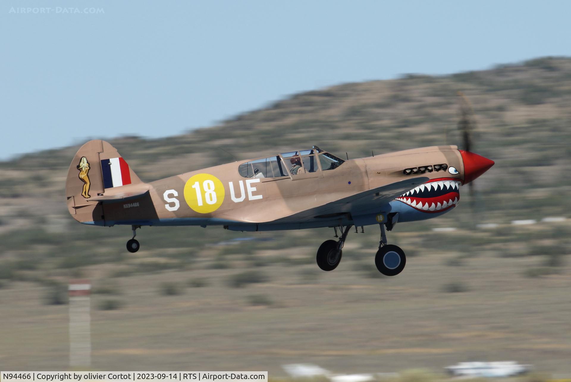 N94466, 1942 Curtiss P-40E C/N AK-899, 2023 Reno air races