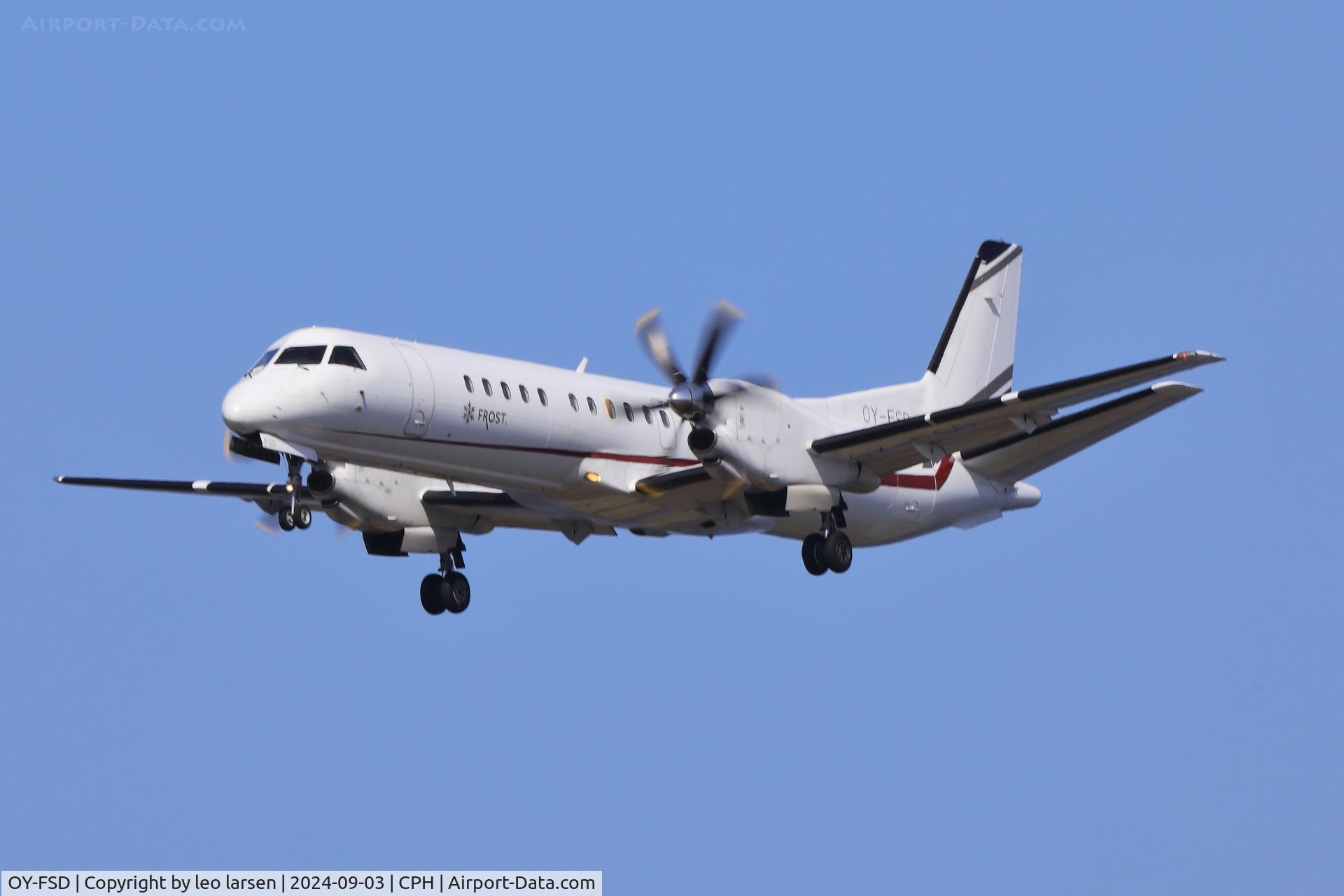 OY-FSD, 1996 Saab 2000 C/N 2000-041, Copenhagen 3.9.2024