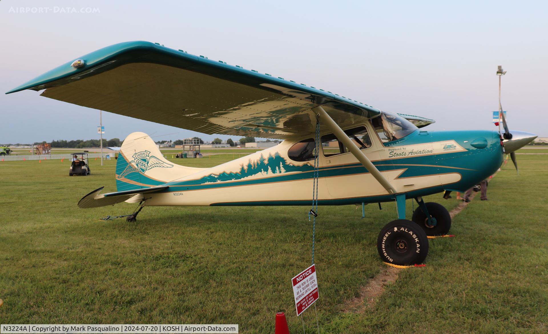 N3224A, 1953 Cessna 170B C/N 25868, Cessna 170B