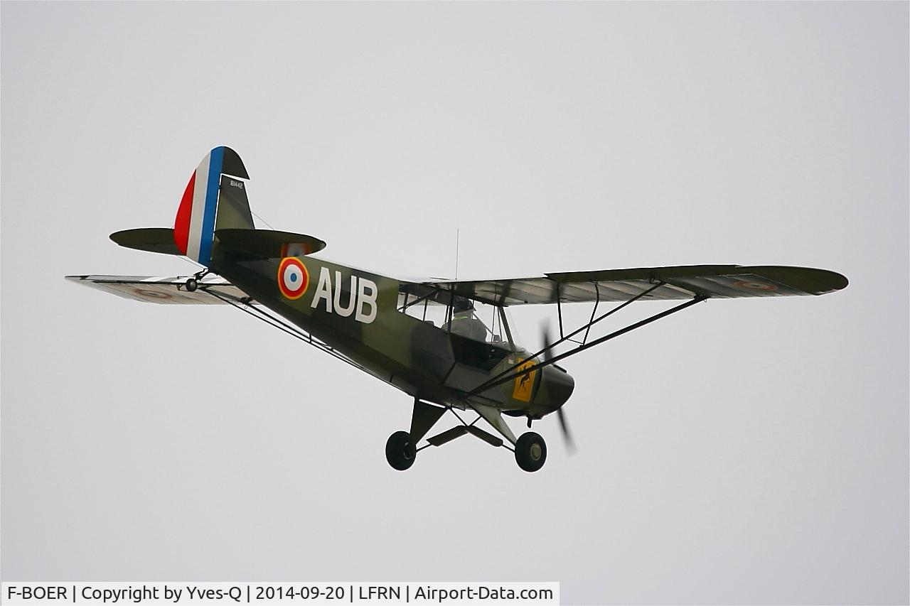 F-BOER, Piper PA-19 Super Cub C/N 181442, Piper PA-19 Super Cub, On display, Rennes-St Jacques airport (LFRN-RNS)