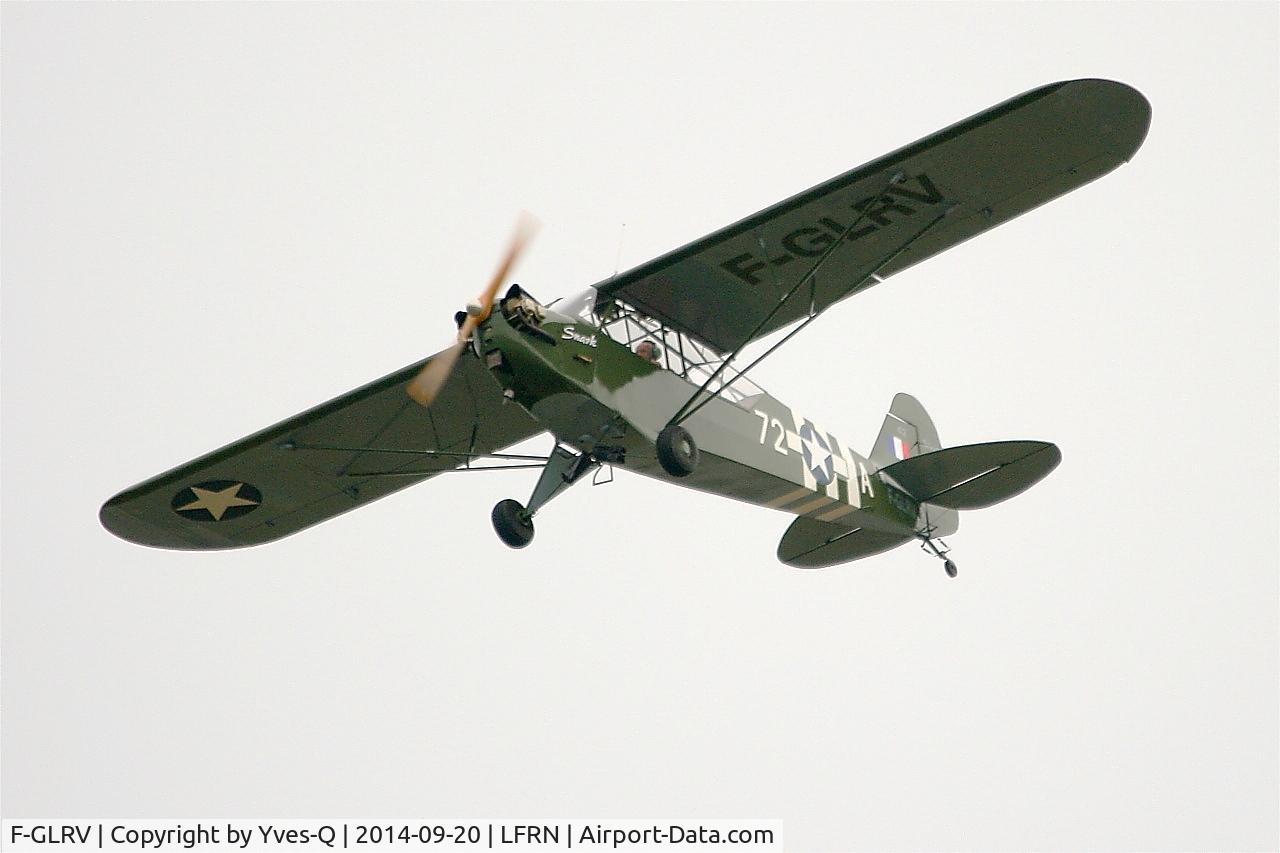 F-GLRV, Piper L-4B Grasshopper C/N 9440, Piper J3C-65, On display, Rennes-St Jacques airport (LFRN-RNS)