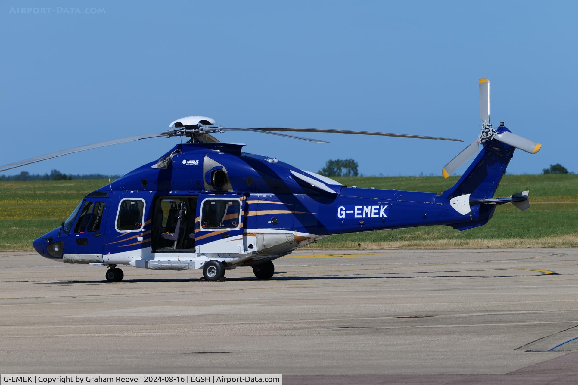 G-EMEK, 2016 Airbus Helicopters EC 175B C/N 5022, Parked at Norwich.