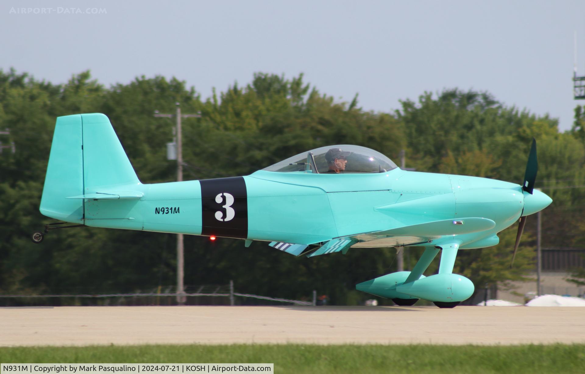 N931M, 2018 Vans RV-3B C/N 11427, Vans RV-3B