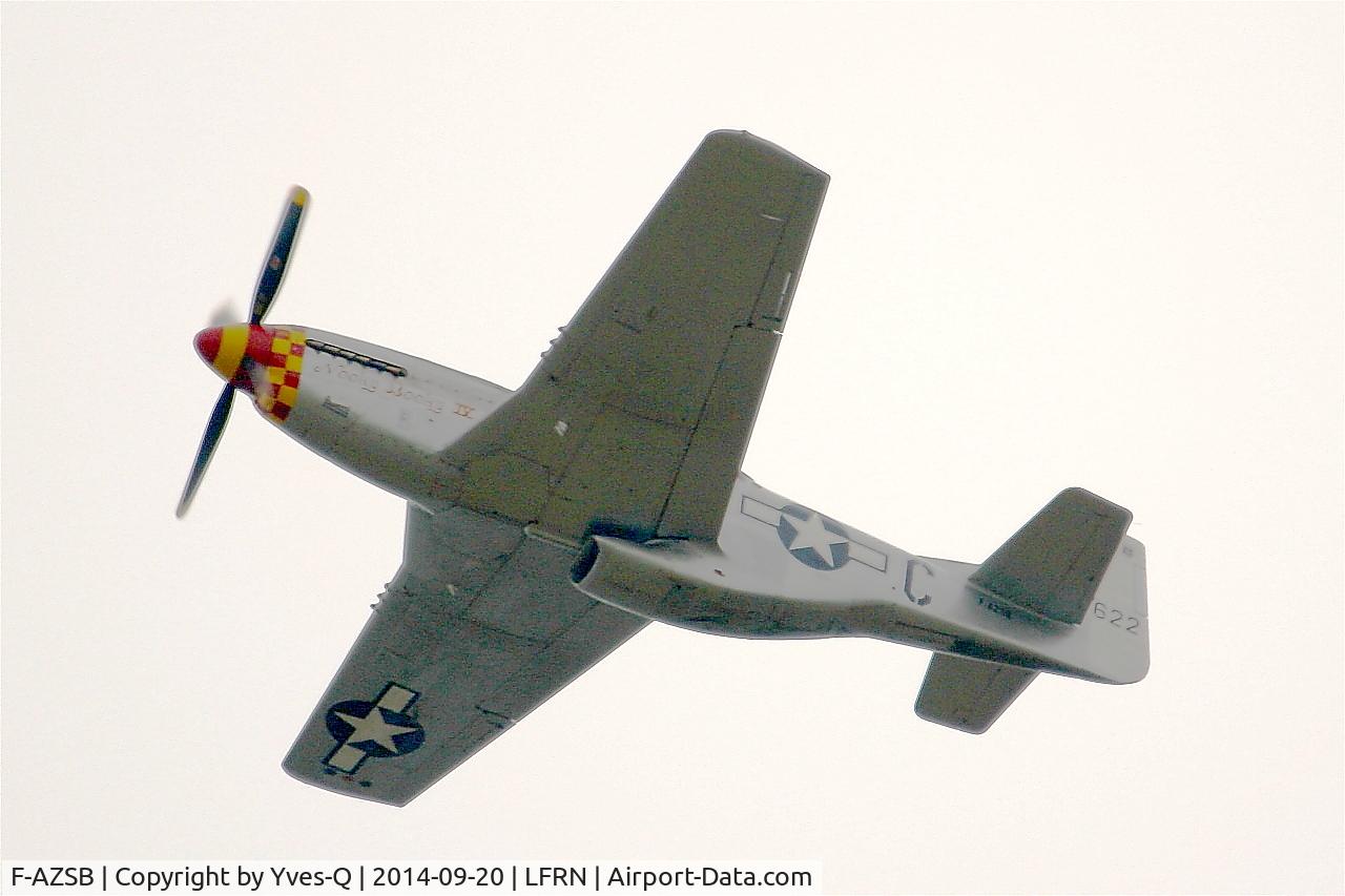 F-AZSB, 1944 North American P-51D Mustang C/N 122-40967, North American P-51D Mustang, On display, Rennes-St Jacques airport (LFRN-RNS)