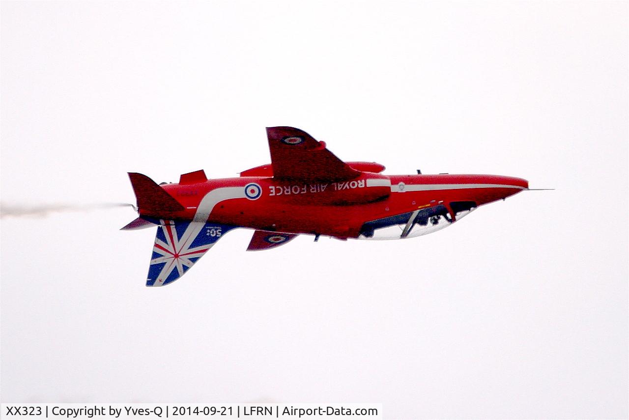 XX323, 1980 Hawker Siddeley Hawk T.1 C/N 167/312148, Red Arrows Hawker Siddeley Hawk T.1A, Rennes-St Jacques airport (LFRN-RNS)