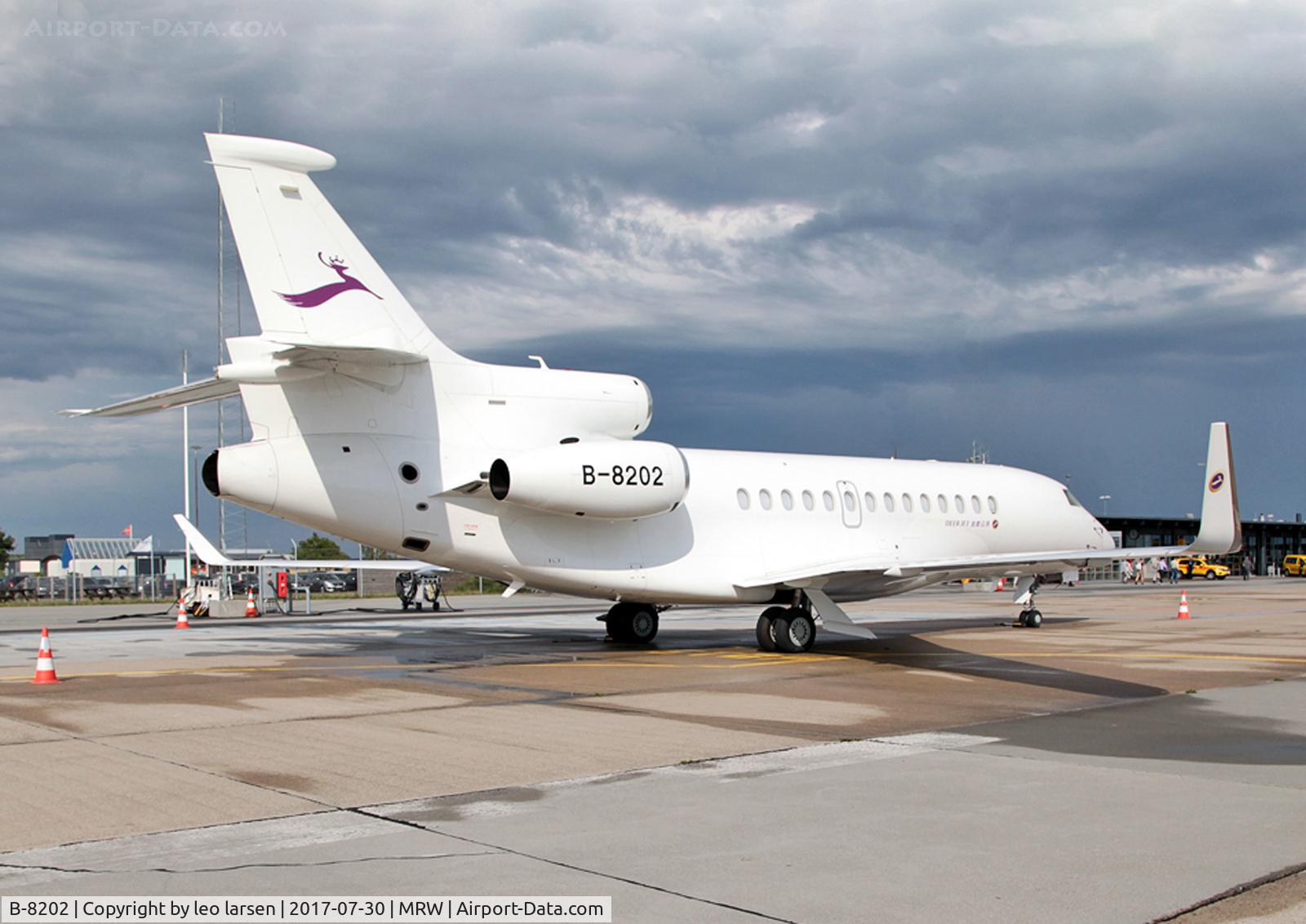 B-8202, 2012 Dassault Falcon 7X C/N 159, Roskilde 30.7.2017