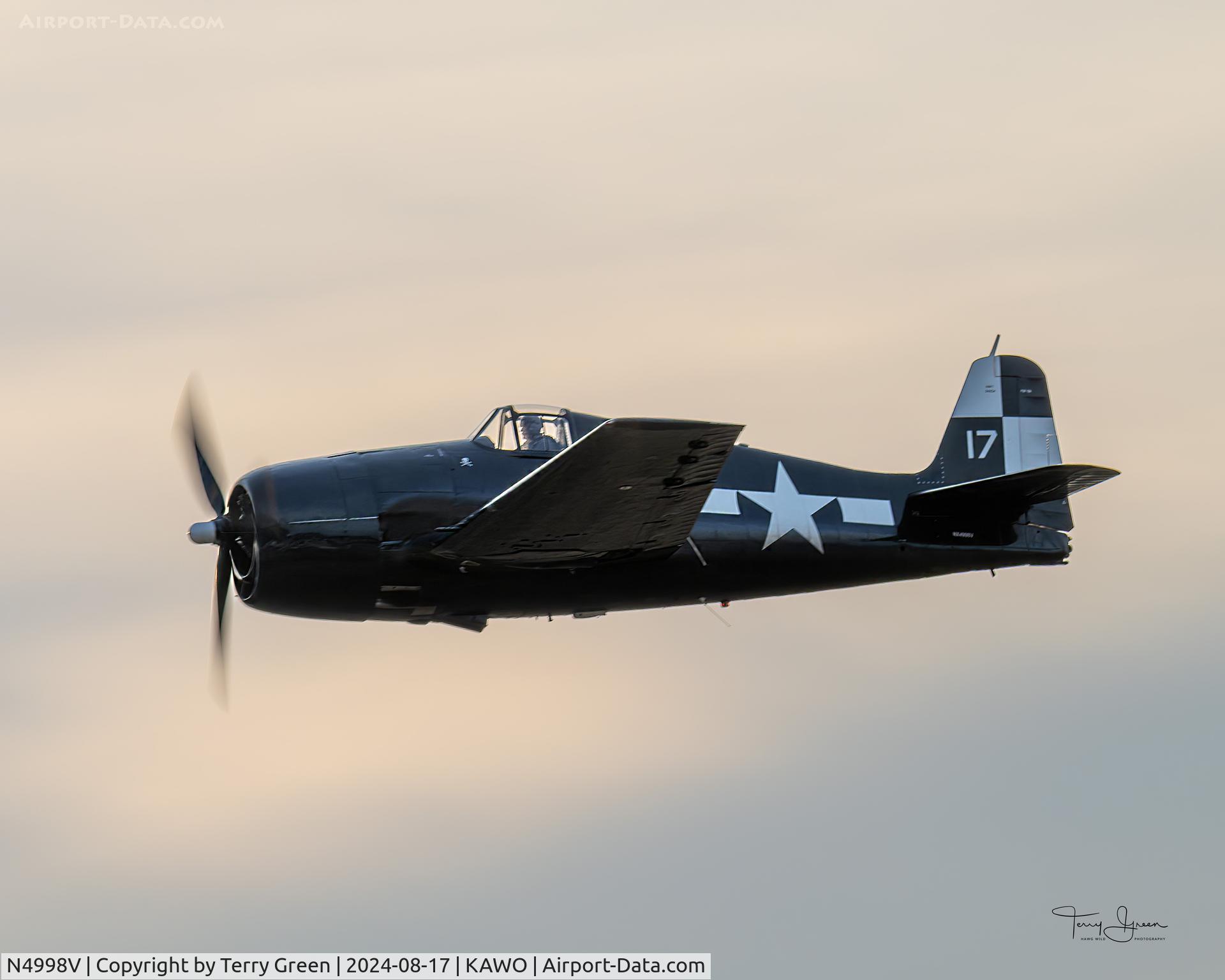 N4998V, Grumman F6F-5 Hellcat C/N A-11956 (USN94204), 2024 ARLINGTON SKY FEST