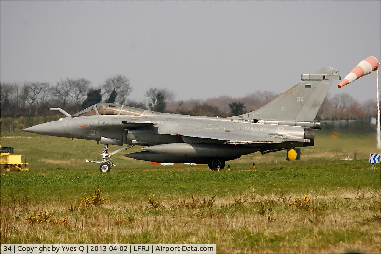 34, Dassault Rafale M C/N 34, Dassault Rafale M, Landivisiau Naval Air Base (LFRJ)