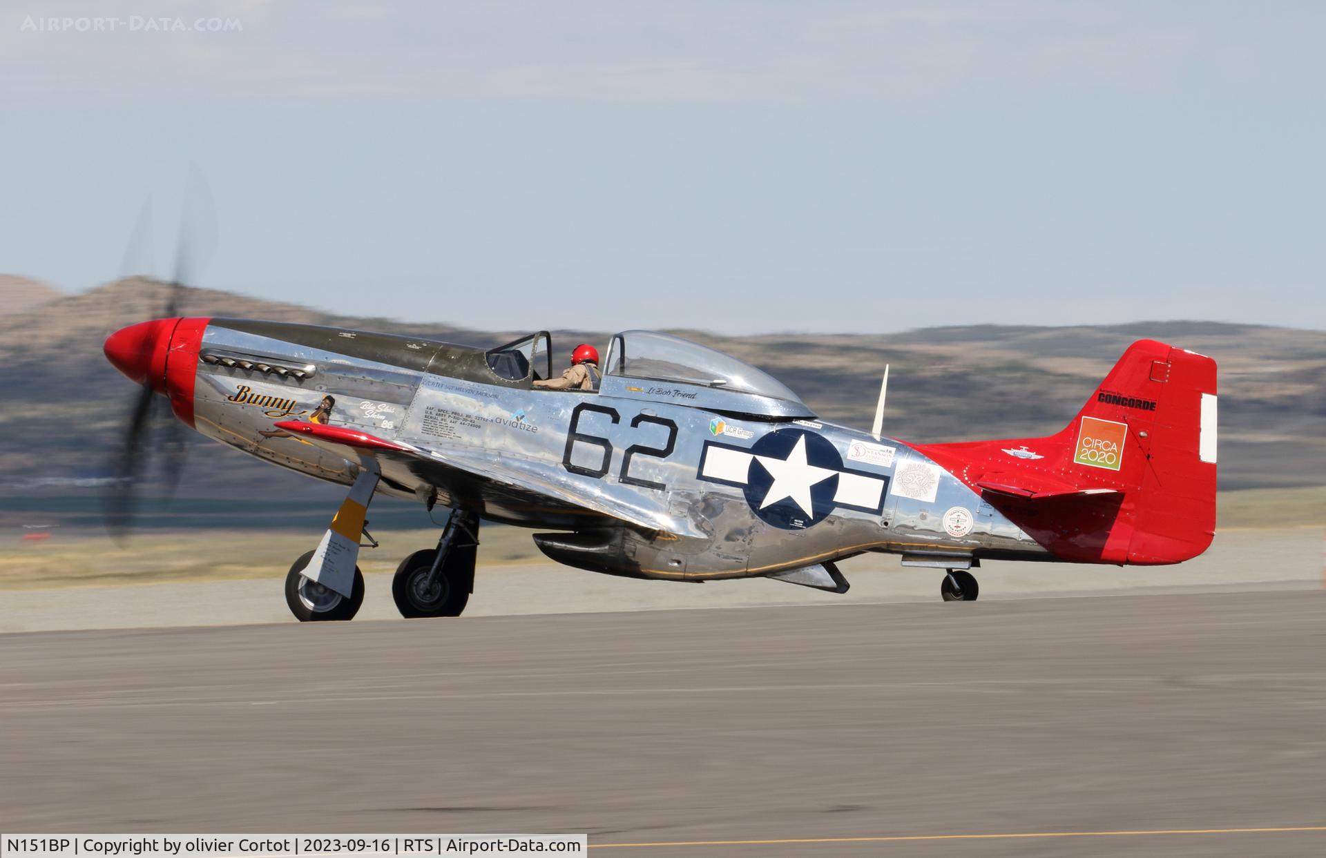 N151BP, 1944 North American P-51D Mustang C/N 122-41448, 2023 Reno air races