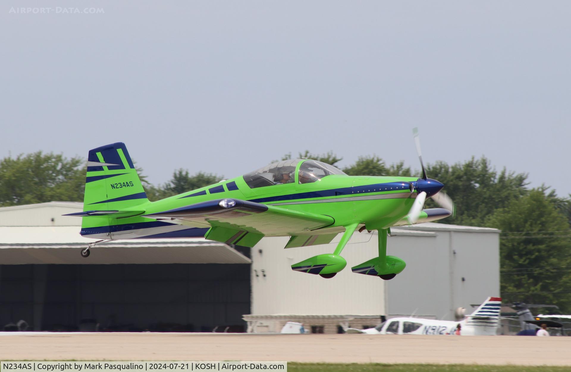 N234AS, 2020 Van's RV-7 C/N 70297, Vans EV-7