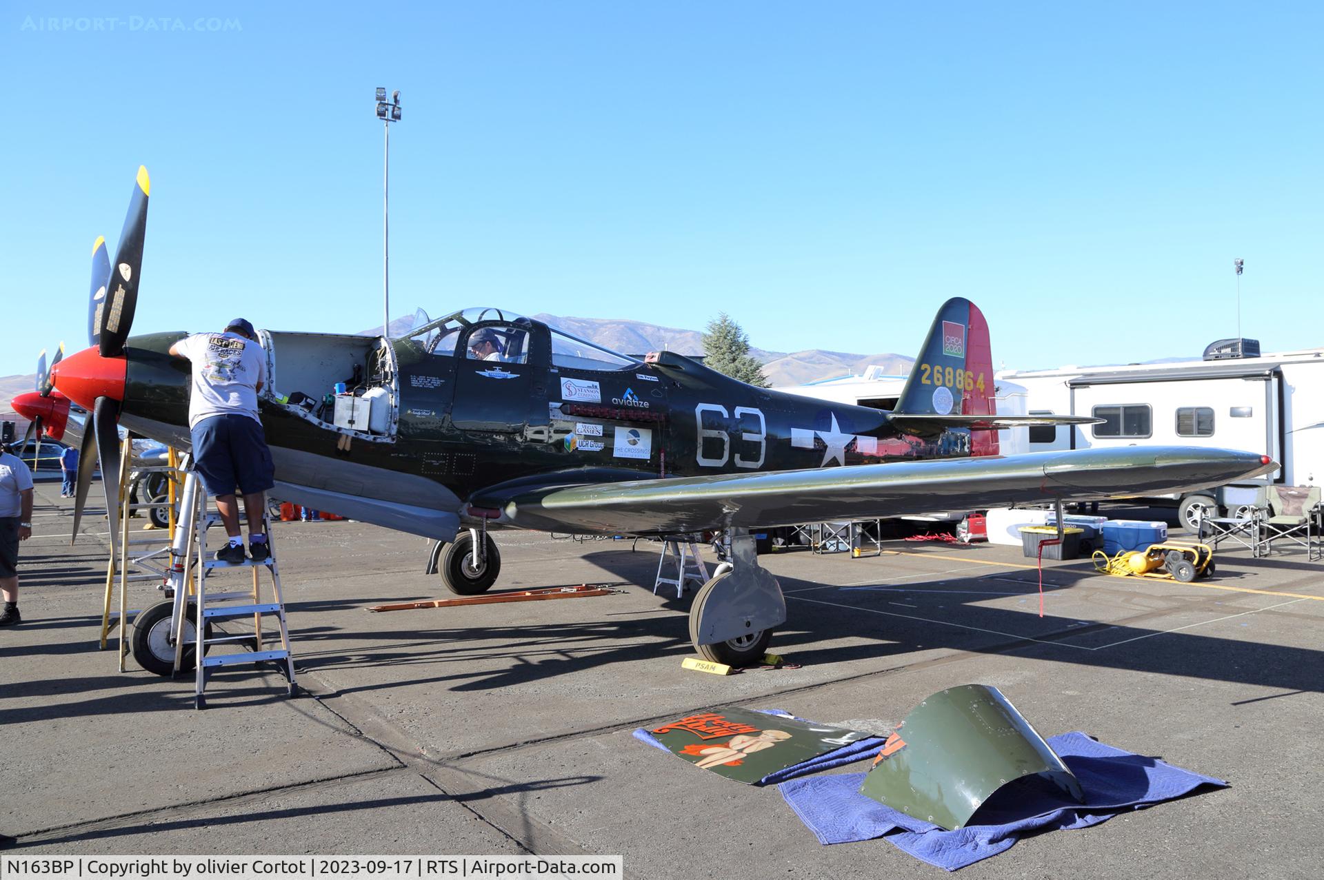 N163BP, 1945 Bell P-63C Kingcobra C/N 091263RP, 2023 Reno air races