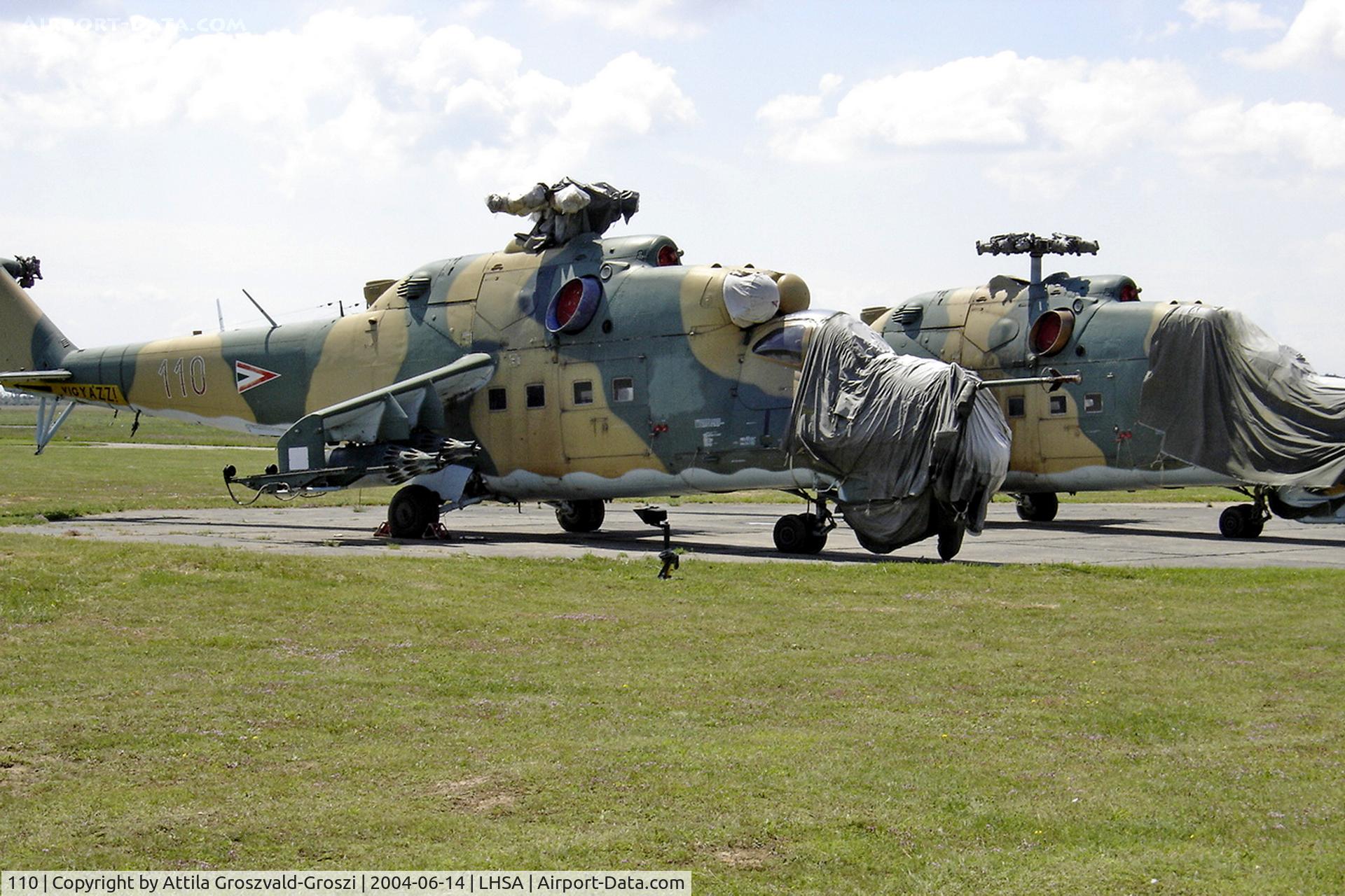 110, 1980 Mil Mi-24D Hind C/N K20110, LHSA - Szentkirályszabadja Airport, Hungary