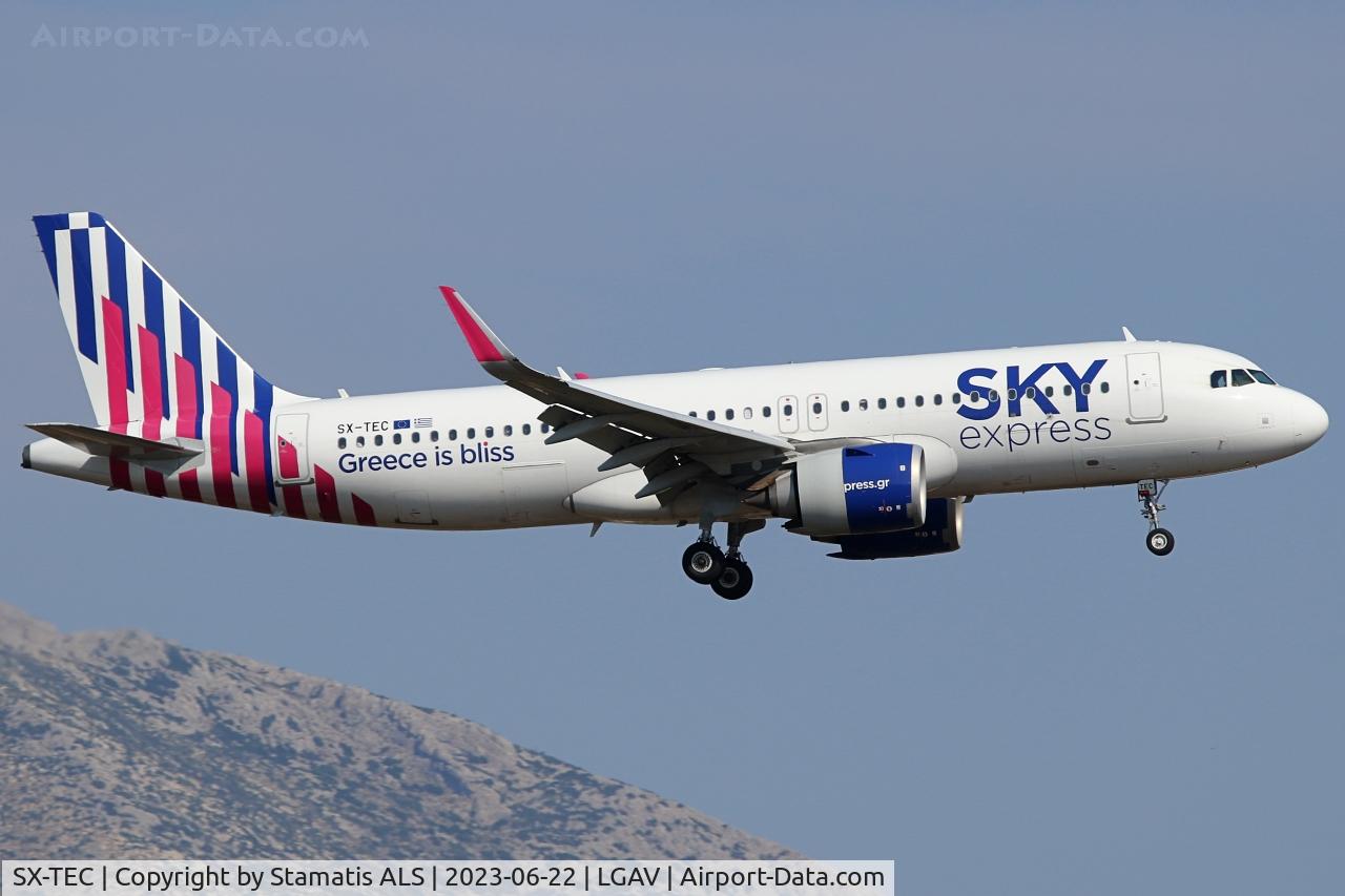 SX-TEC, 2020 Airbus A320-251N C/N 9566, LGAV