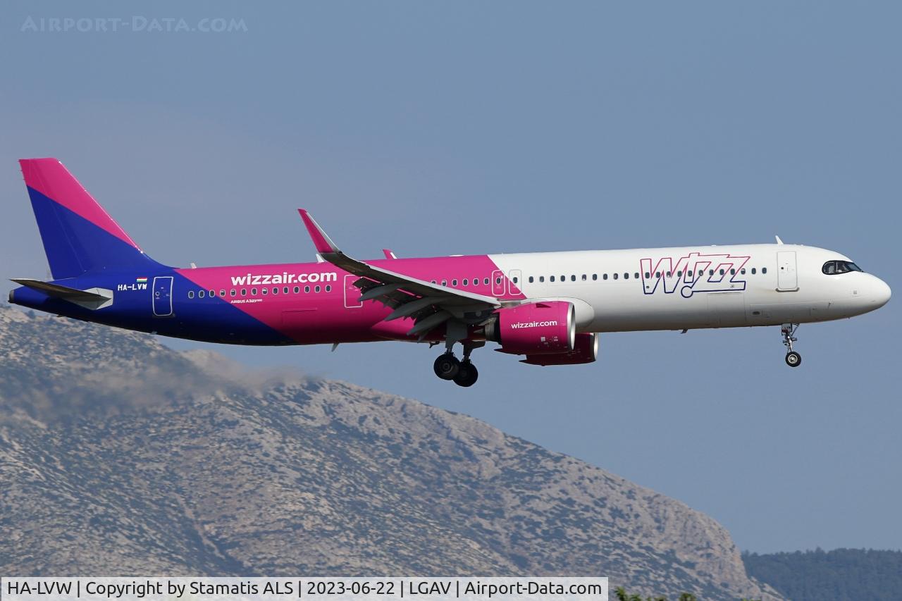 HA-LVW, 2021 Airbus A321-271NX C/N 10509, LGAV