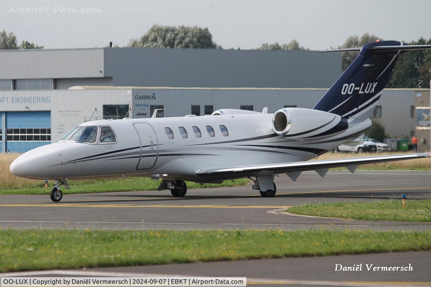 OO-LUX, 2023 Cessna 525C CitationJet CJ4 Gen 2 CitationJet CJ4 C/N 525C0417, OO-LUX at Kortrijk-Wevelgem Airport.