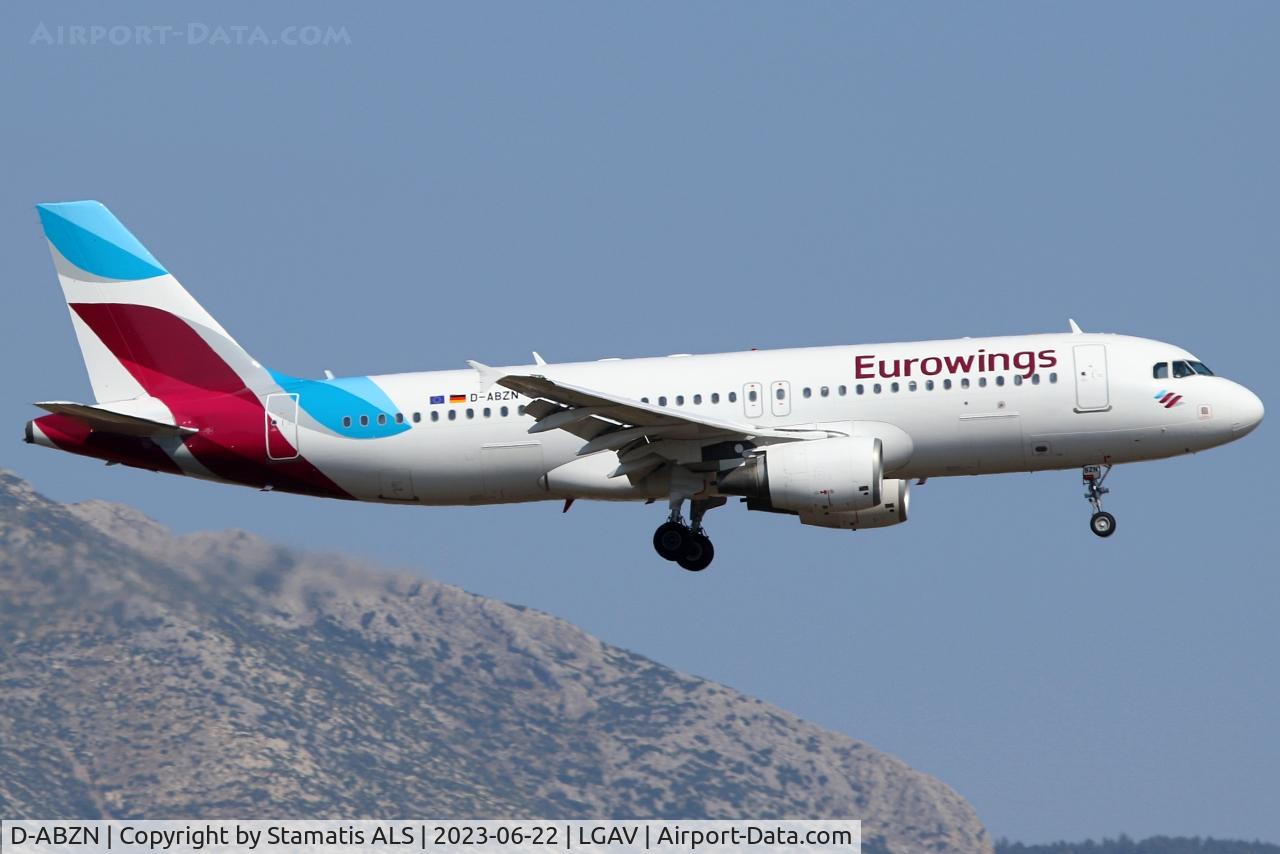 D-ABZN, 2007 Airbus A320-216 C/N 3080, LGAV