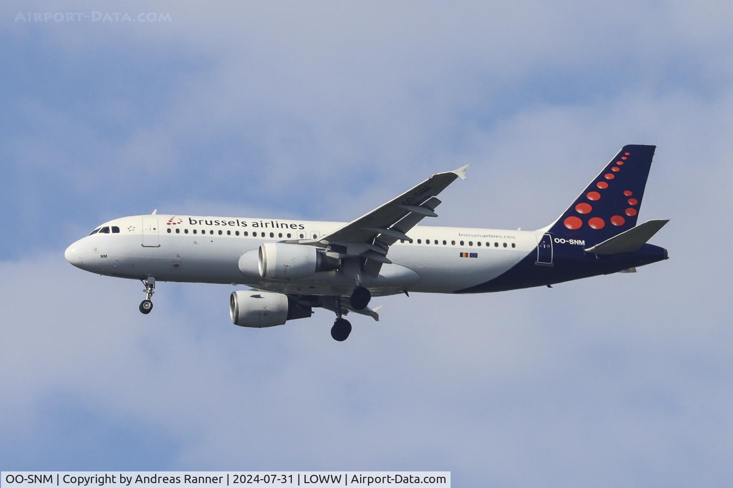 OO-SNM, 2003 Airbus A320-214 C/N 2003, Brussels Airlines A320