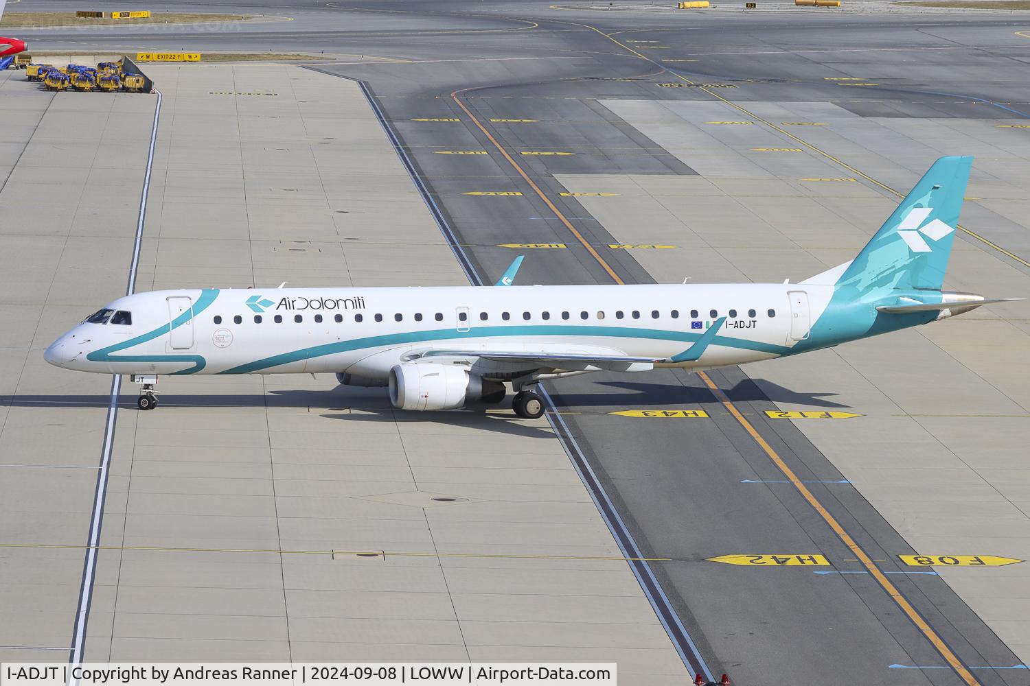 I-ADJT, 2013 Embraer 195LR (ERJ-190-200LR) C/N 19000606, Air Dolomiti ERJ-195