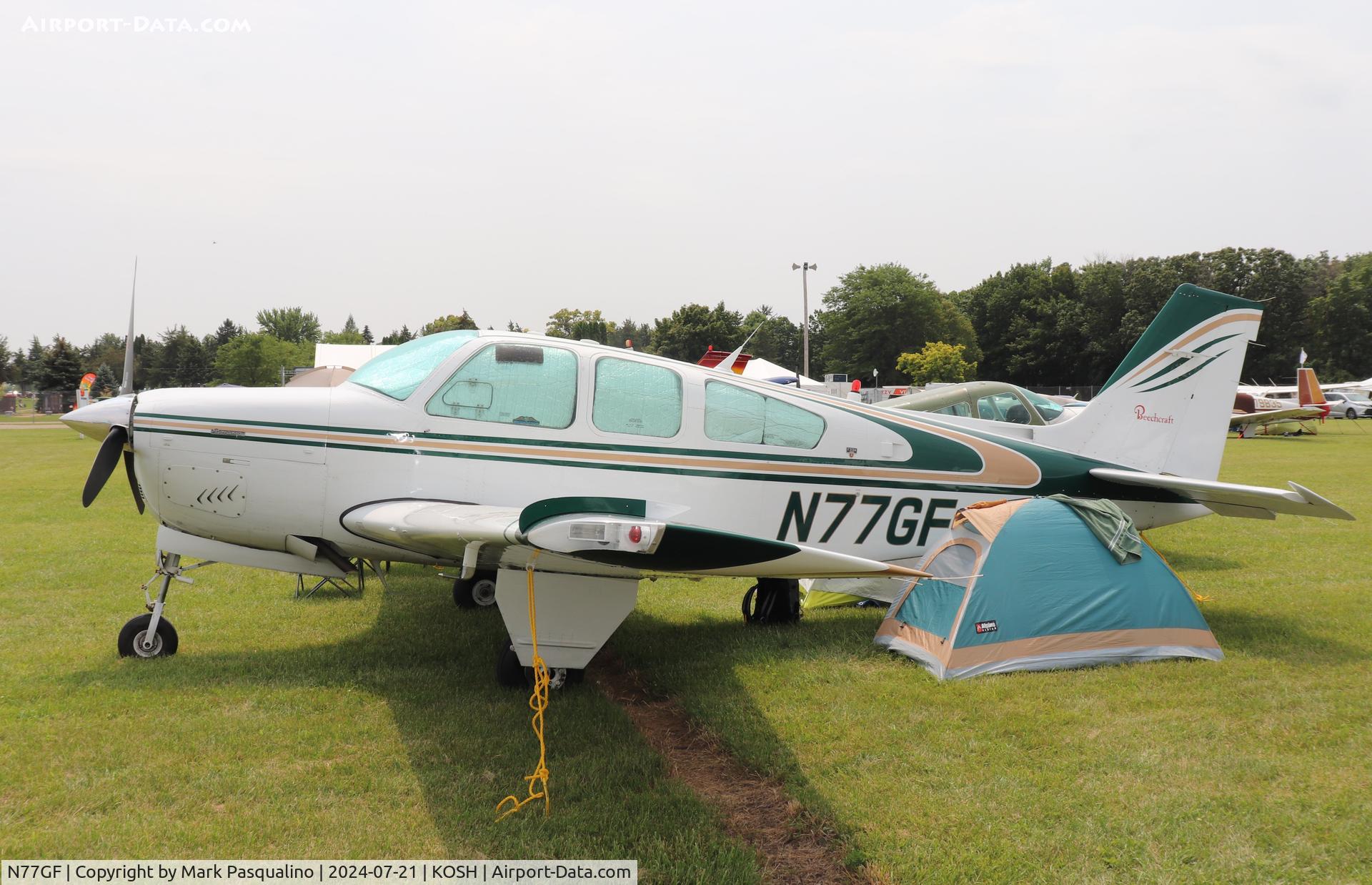 N77GF, 1986 Beech F33A Bonanza C/N CE-1101, Beech F33A