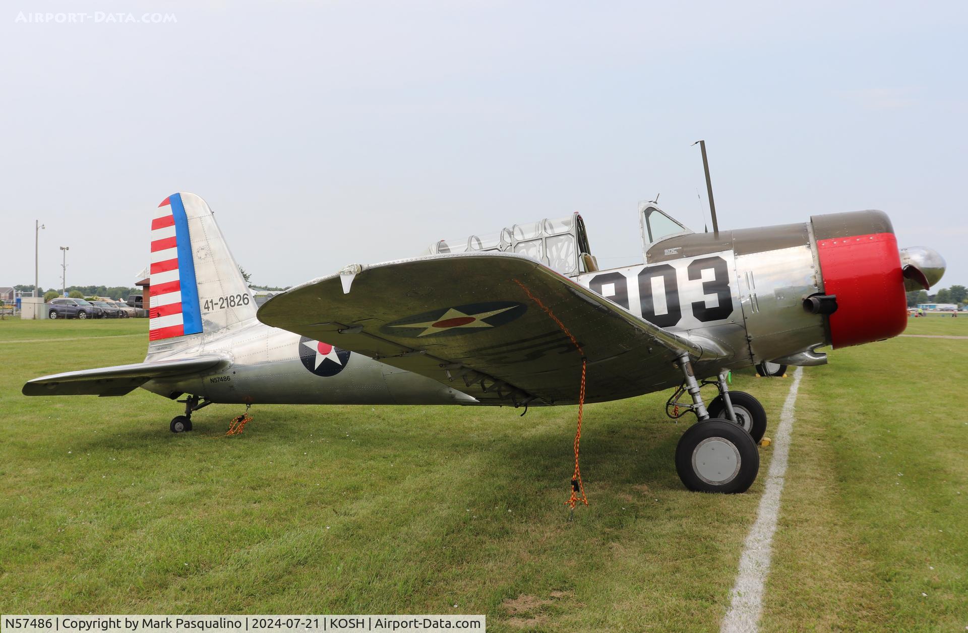 N57486, 1942 Consolidated Vultee BT-13A Valiant C/N 5665, Consolidated Vultee BT-13A