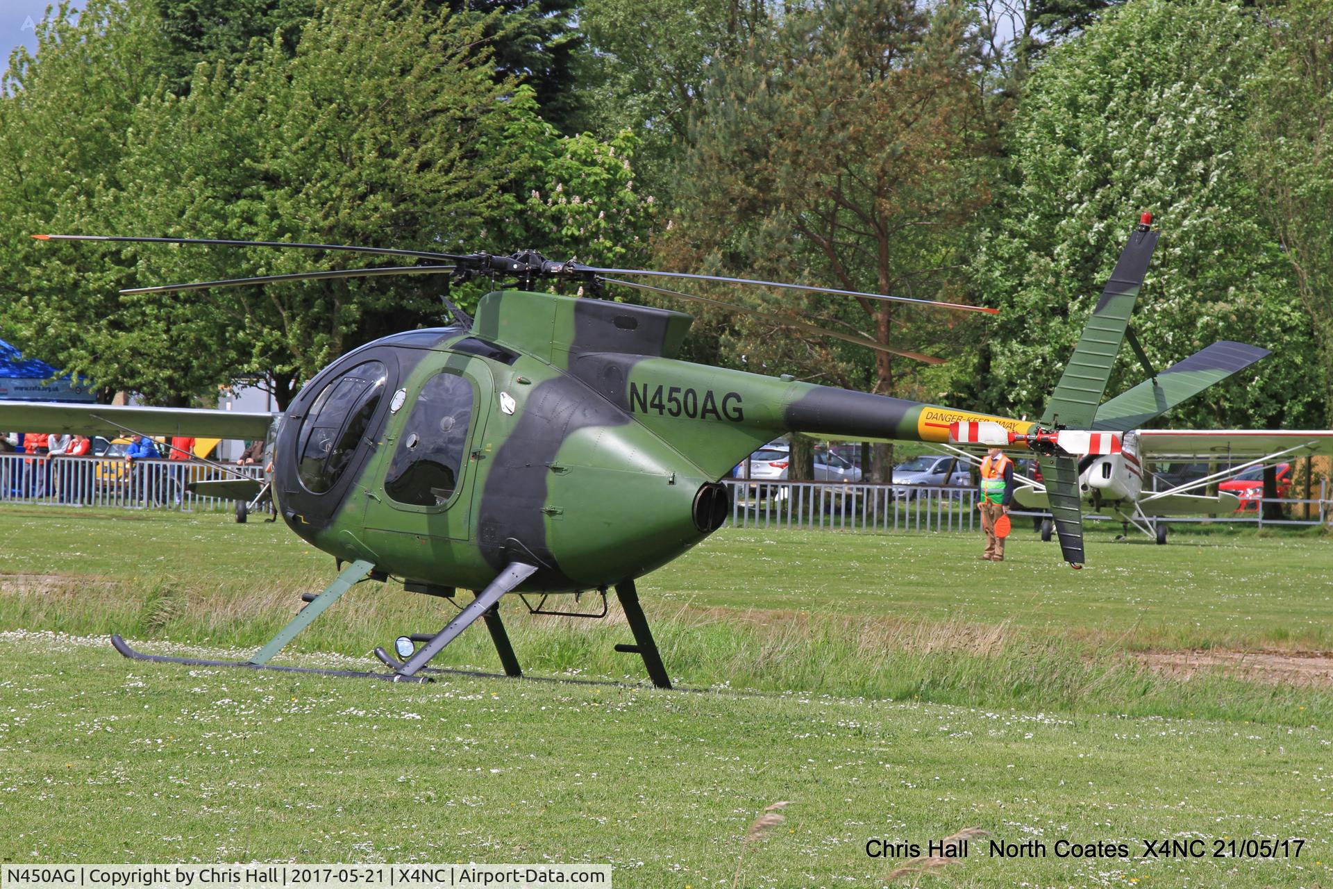 N450AG, 1971 MD Helicopters 369HM C/N 1090202M, North Coates Summer Fly in
