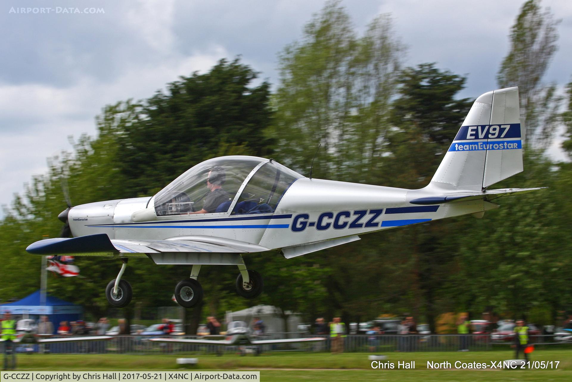 G-CCZZ, 2004 Aerotechnik EV-97 Eurostar C/N PFA 315-14158, North Coates Summer Fly in