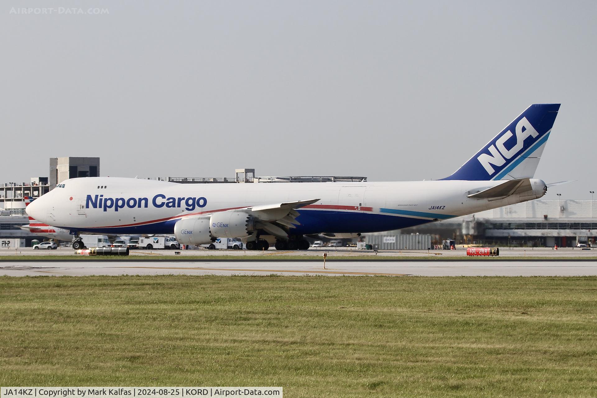 JA14KZ, 2013 Boeing 747-8KZF C/N 37394, B748 NIPPON CARGO Boeing 747-8KZF JA14KZ departing 28R KORD