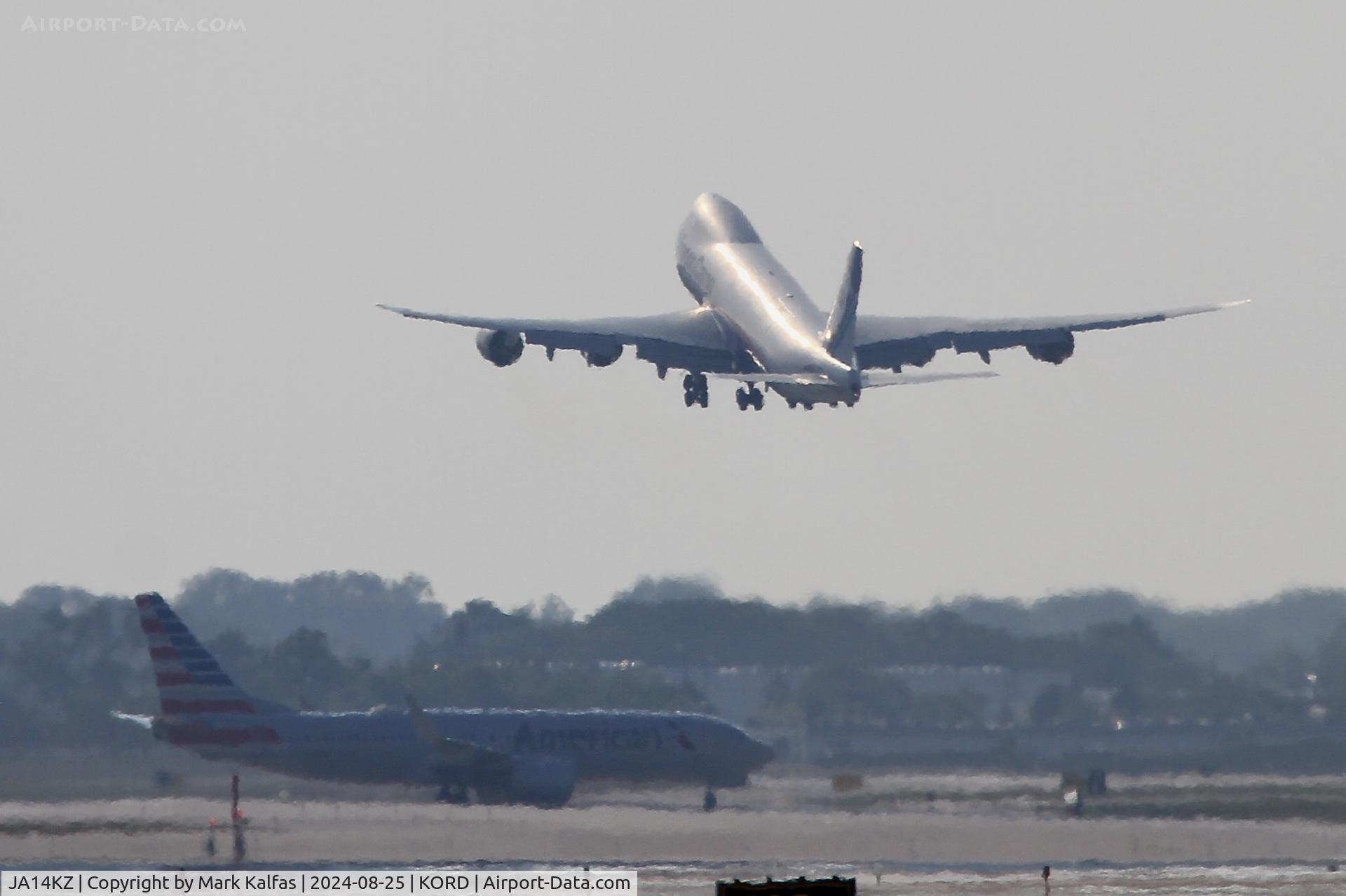 JA14KZ, 2013 Boeing 747-8KZF C/N 37394, B748 NIPPON CARGO Boeing 747-8KZF JA14KZ departing 28R KORD