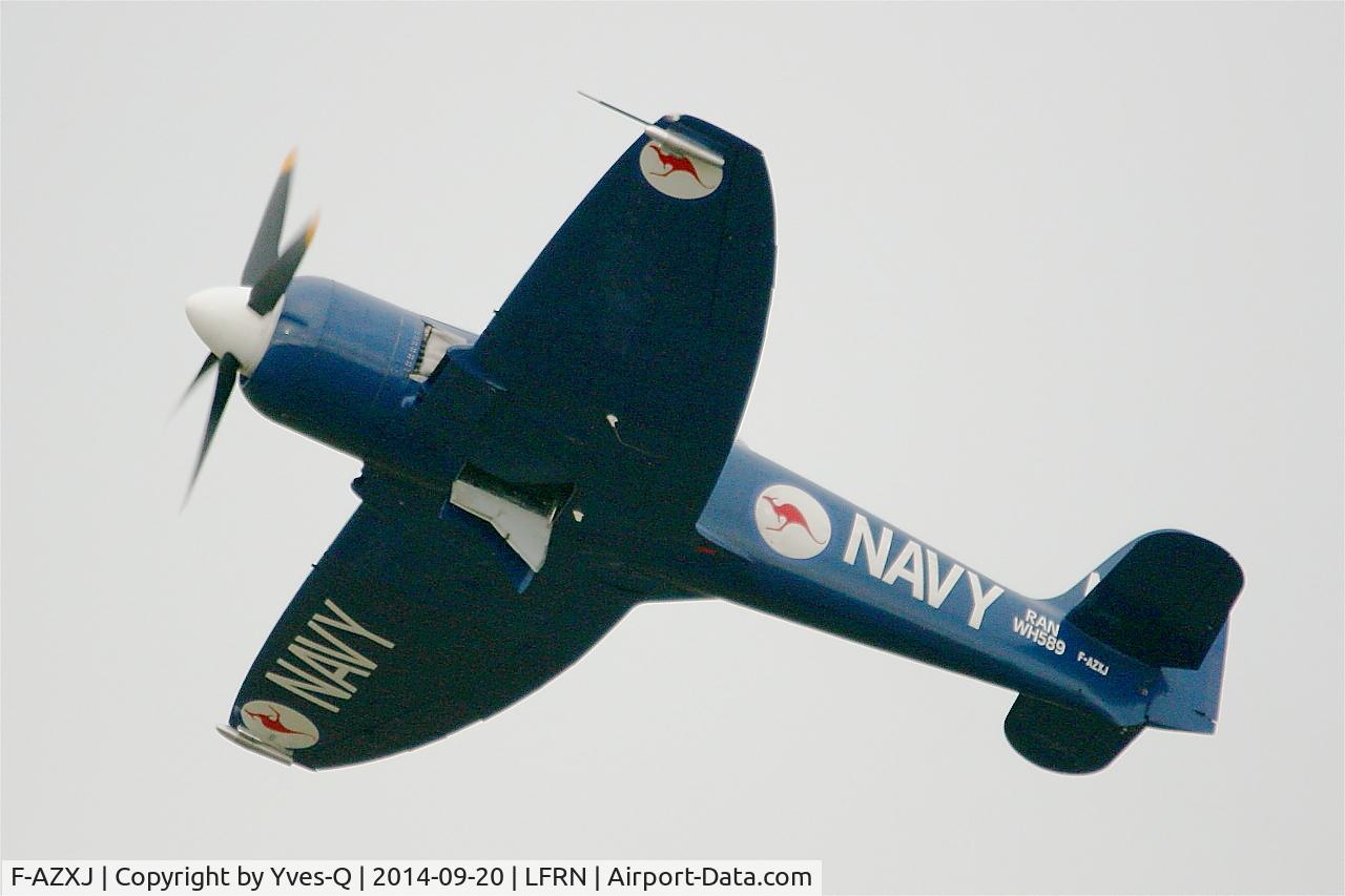 F-AZXJ, 1949 Hawker Sea Fury FB.11 C/N 37733, Hawker Sea Fury FB.11, On display, Rennes-St Jacques airport (LFRN-RNS)