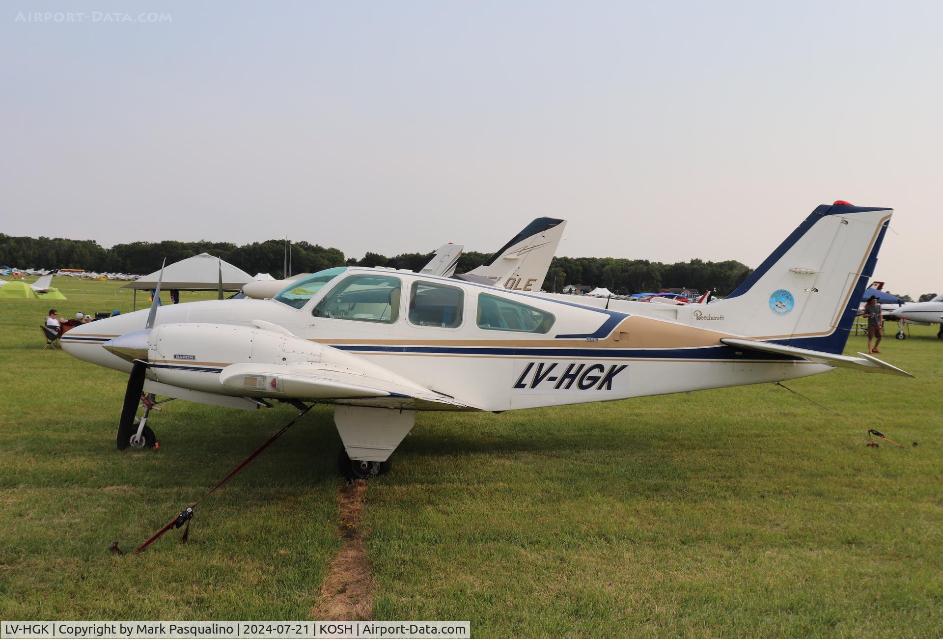 LV-HGK, 1974 Beech E55 C/N TE-957, Beech E55