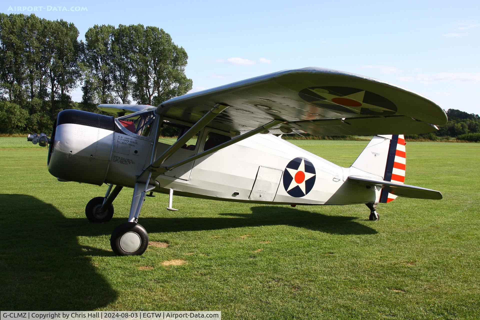 G-CLMZ, 1941 Fairchild UC-61A Argus II (24W-41A) C/N W41A-252, Oaksey Park
