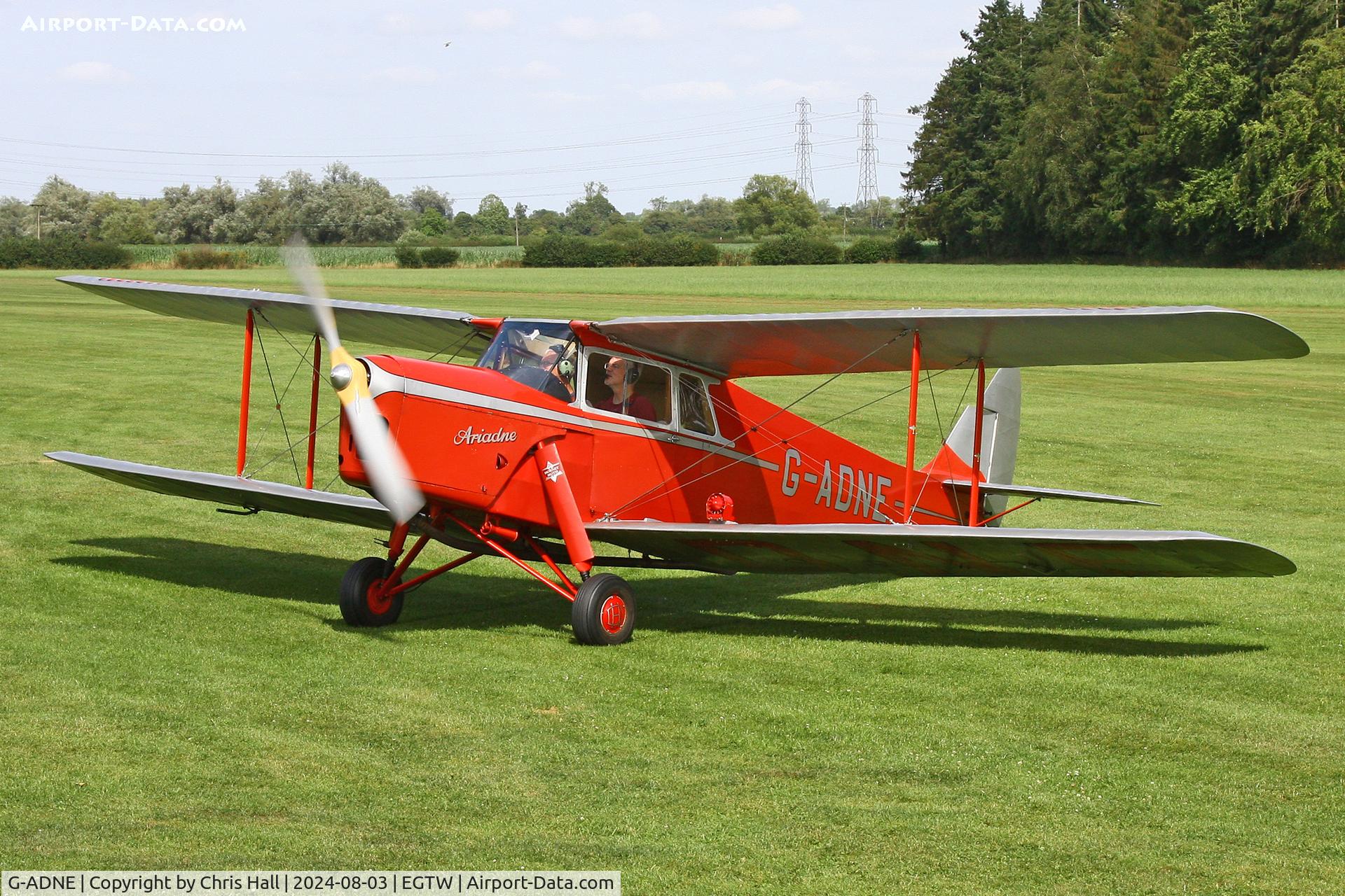 G-ADNE, 1936 De Havilland DH.87B Hornet Moth C/N 8089, Oaksey Park