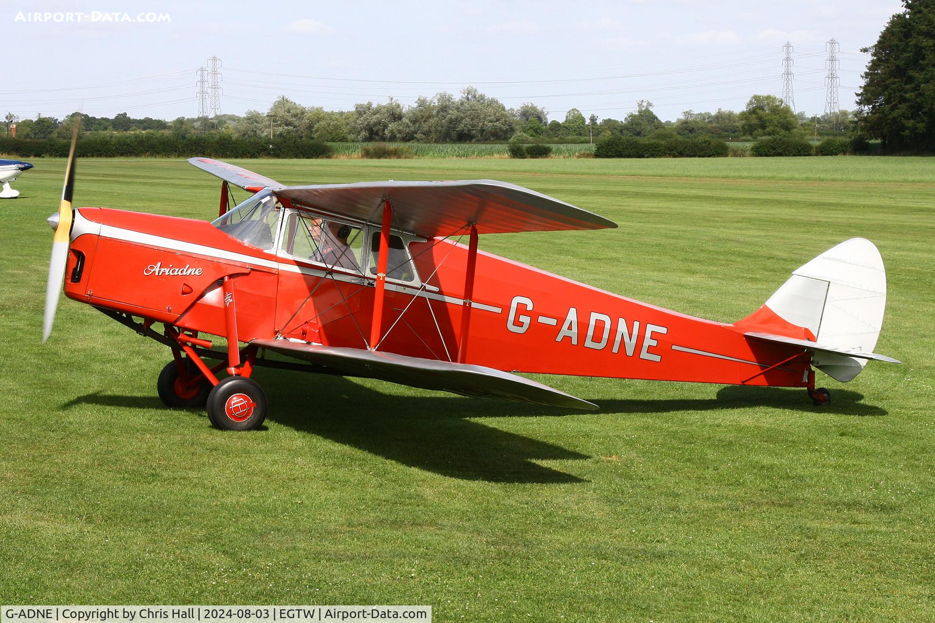 G-ADNE, 1936 De Havilland DH.87B Hornet Moth C/N 8089, Oaksey Park