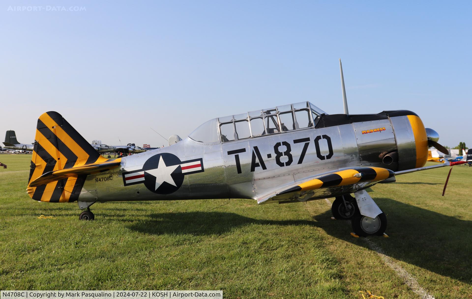 N4708C, 1941 North American AT-6F Texan C/N F48-1870, North American AT-6F