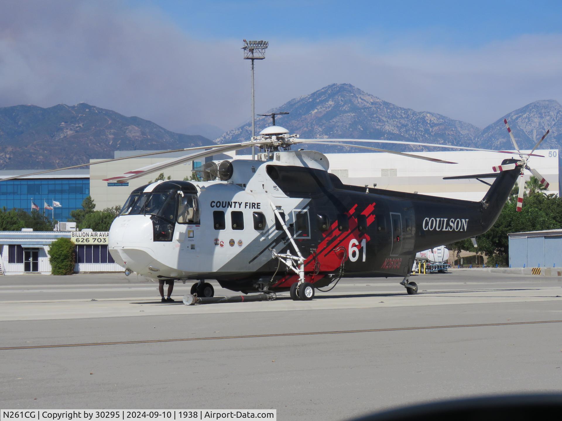 N261CG, 1964 Sikorsky S-61 N-3 C/N 61257, Ready for fueling