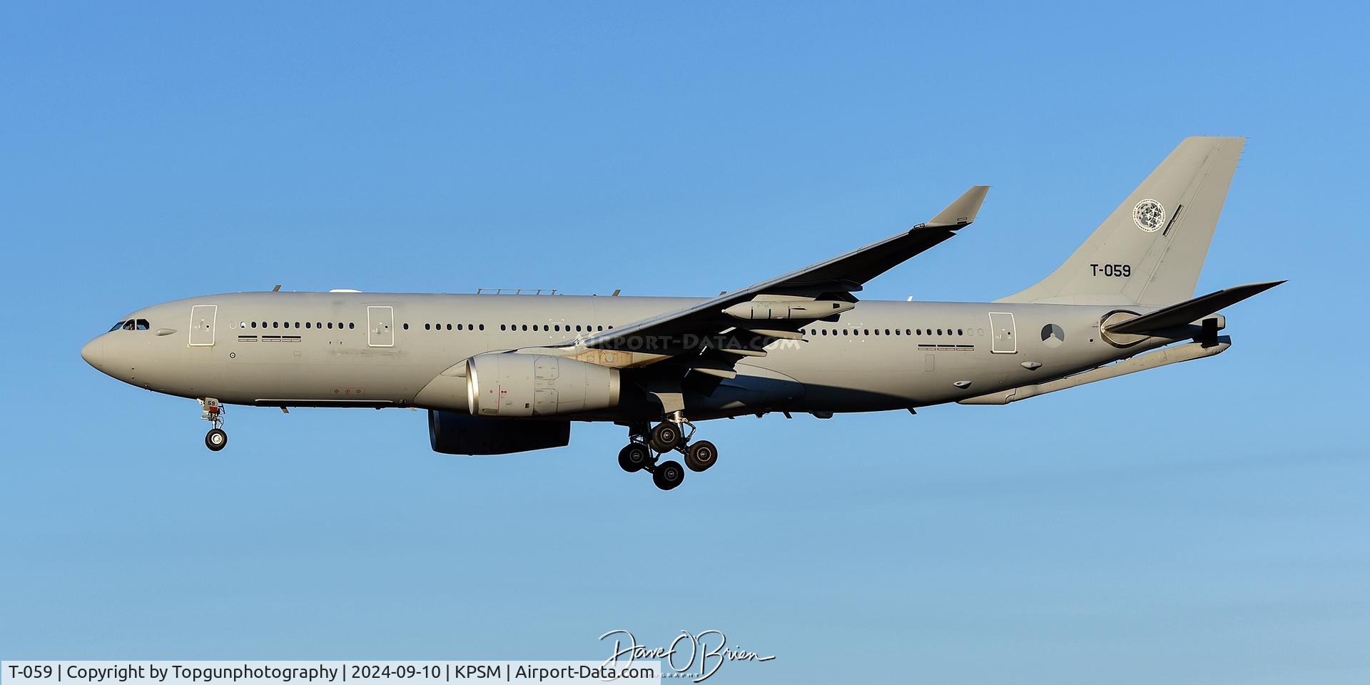 T-059, 2020 Airbus A330-243MRTT C/N 1982, MULTI26 landing RW34